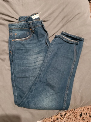 Mom fit jeans lightly used, Pink Woman, size S, blue