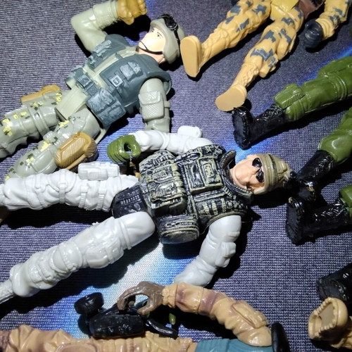 Chap Mei Soldier Force figures set of 7, 10 cm, used