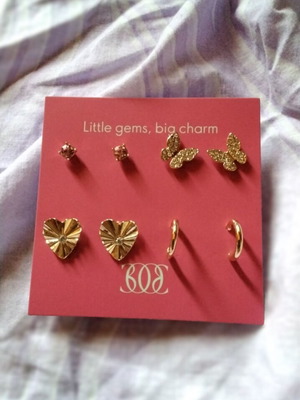 Earrings new, multicolored