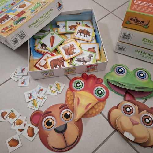 Desyllas Set of 4 Preschool Board Games