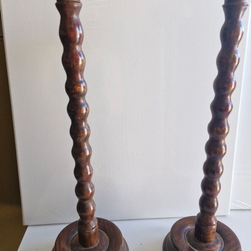 Wooden floor support bases like new, set of 2 pieces