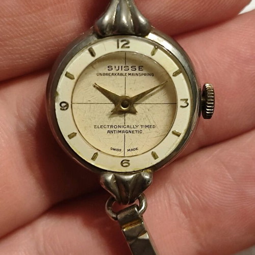Vintage watch used Swiss made anti-magnetic