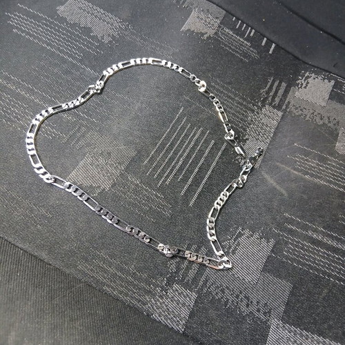 Silver plated necklace chain new, length 60 cm