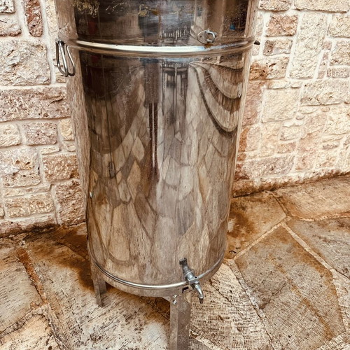 Stainless steel 140l oil tank with base and tap