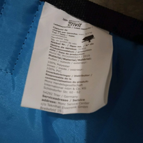 Large bicycle bag used