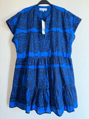 Zara summer dress new, blue, size XL