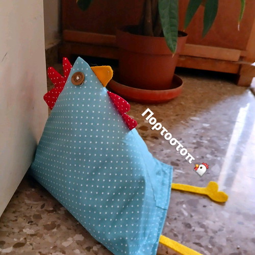Handmade doorstop new with waterproof fabric
