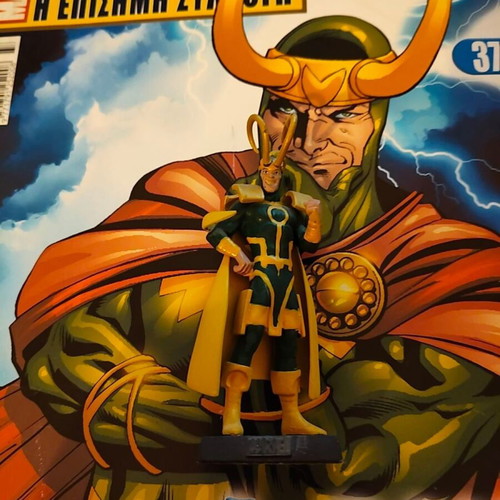 Loki Eaglemoss Marvel Classic lead figurine with magazine refurbished