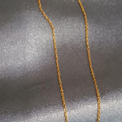 Steel necklace like new, gold color