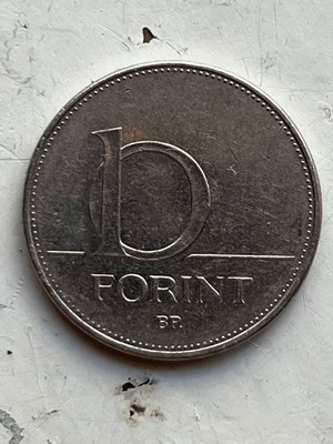 Hungary 10 Forint 2007 Coin used