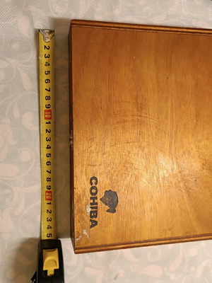 Cohiba Espléndidos wooden box used, vintage decorative