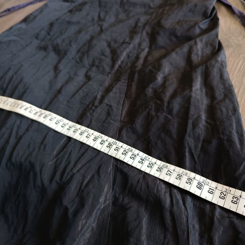 Vitsio evening maxi dress like new, taffeta brown and black