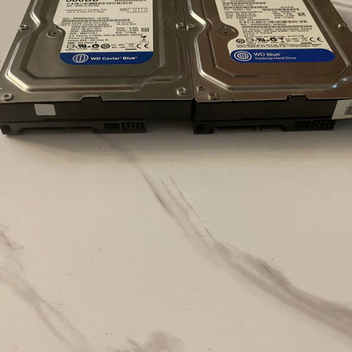 WD Blue hard drives 250GB and 500GB like new