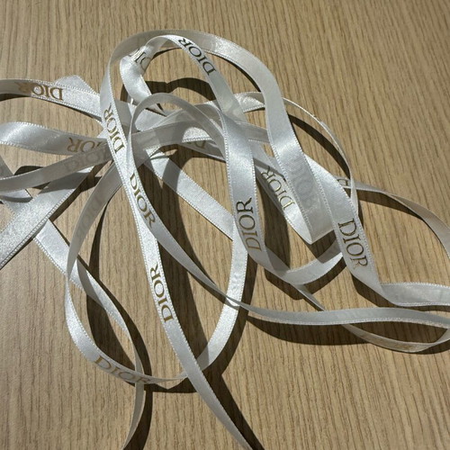 Dior ribbons new, thin and wide, approximately 2.5 meters long