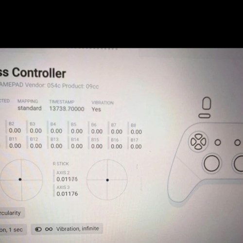 Sony PS4 controllers like new, one with broken analog stick