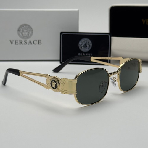 Versace Gold Medusa Vintage Edition sunglasses new, green lenses
