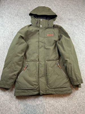 Columbia Parka Jacket S Green Olive used, 90s, down, winter