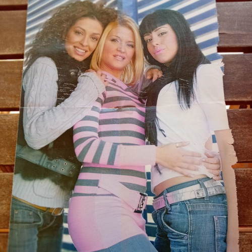 Greek posters of famous 00's singers like new