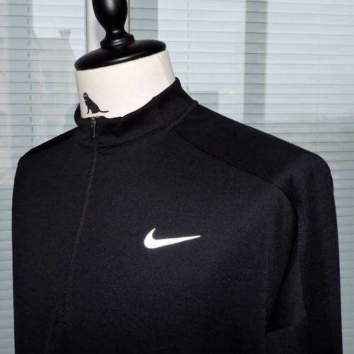 Nike men's black long sleeve running shirt XL like new