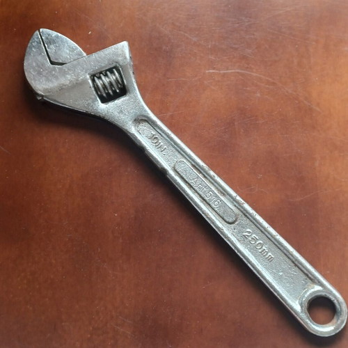 Pastorino adjustable wrench used 250mm vintage, Chrome Vanadium