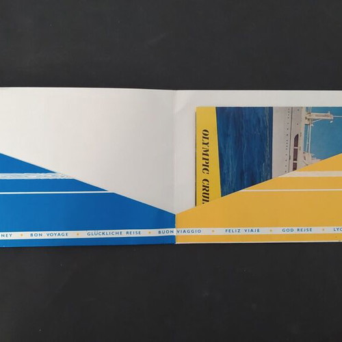 Olympic Cruises TS Agamemnon brochure 1960s