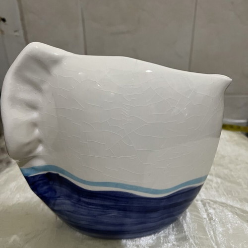 Handmade decorative vase from Milos like new