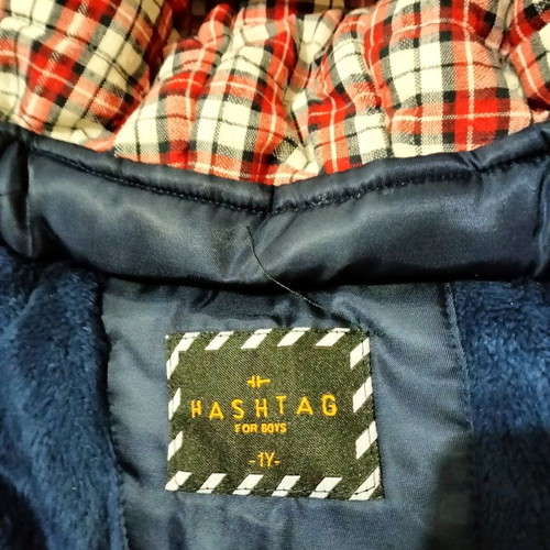 Children's jacket like new, dark blue, 1-2 years old