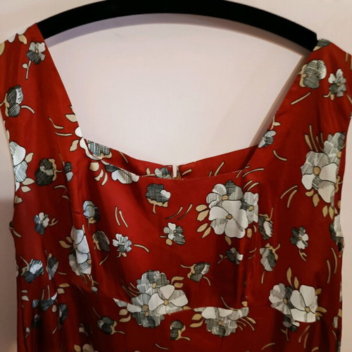 Handmade silk summer dress vintage Aslanis new, size 40-42