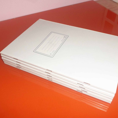 Practical quadrille notebooks like new, pack of 5, 25x35 cm, 50 sheets