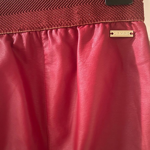 Lynne women's pants with leather look like new, red