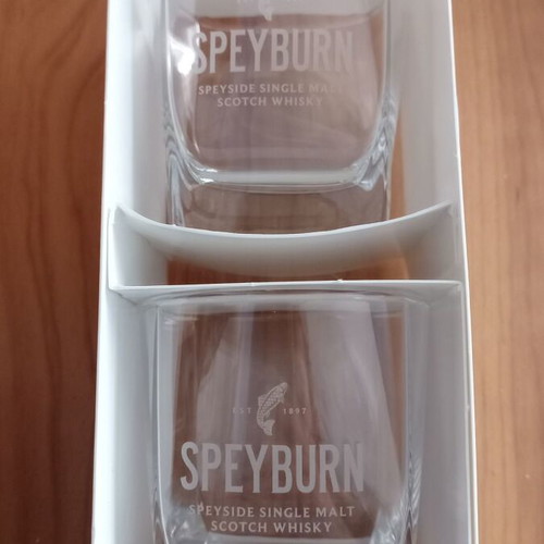 Speyburn whiskey glass set new, 2 pieces