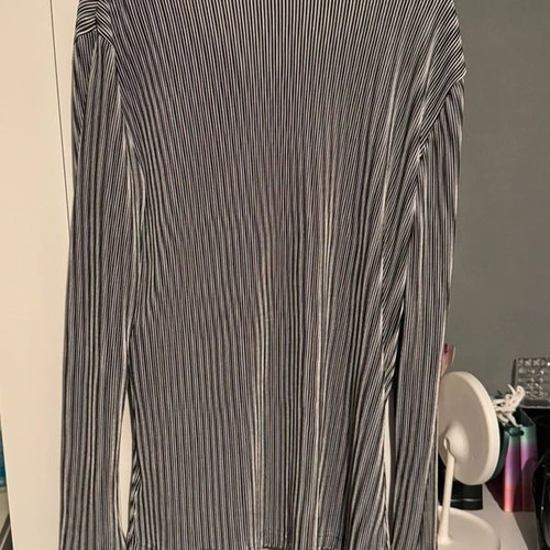 3 Suisses black and white striped blouse, size XL 42 14