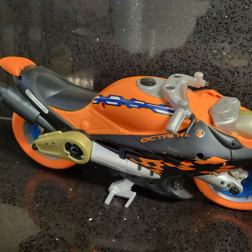 Action Man Street Bike used with rear axle break repair