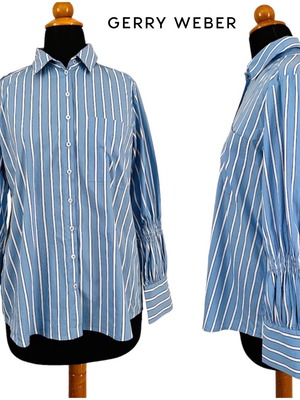 Gerry Weber oversized shirt used, blue, size L-XL
