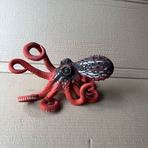 Octopus plastic toy used 2010 Chap Mei Deep Sea Adventures 9"