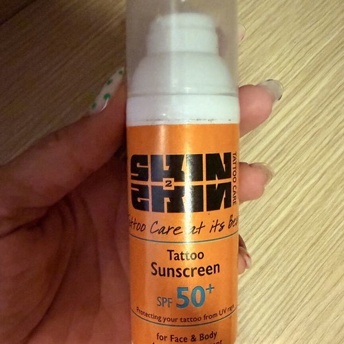 Skin2Skin Tattoo Sunscreen SPF 50, waterproof
