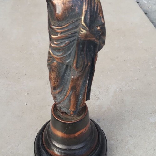 Bronze decorative Hippocrates figurine used