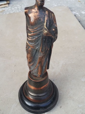 Bronze decorative Hippocrates figurine used