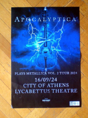 Apocalyptica Plays Metallica Vol.2 promo poster used