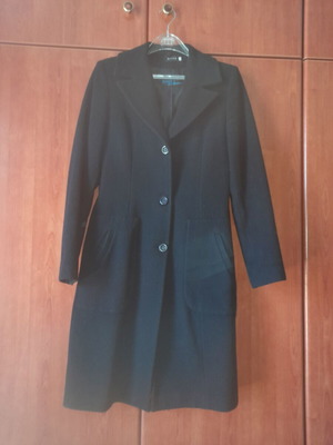 Hype wool and cashmere coat like new, size L, black