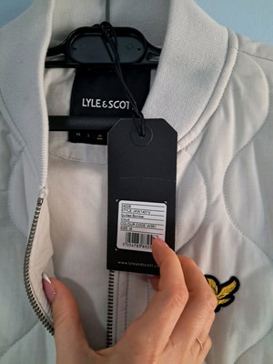 Lyle&Scott bomber jacket M light gray blue new