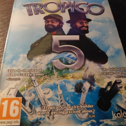 PC DVD-ROM Tropico 5 used, simulation game
