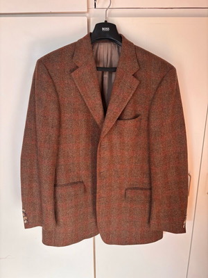 HUGO BOSS Ethomas Checked Suit Jacket cashmere and wool, like new, size 50