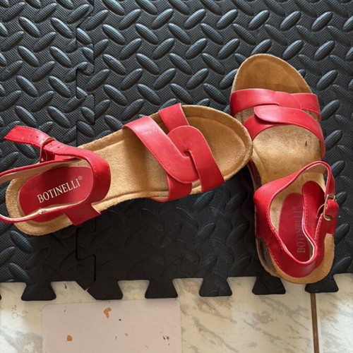 Women sandals, red, size 37, like new