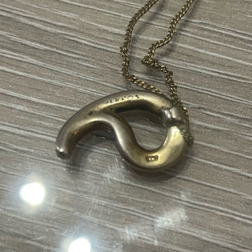 Sekkos 925 silver gold-plated necklace used