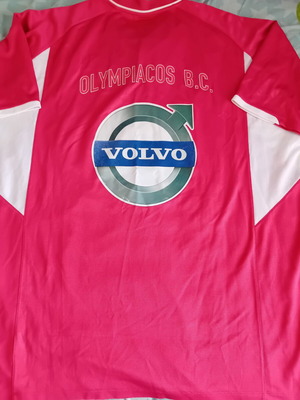 Olympiacos basketball warm up jersey Nike 2009 used, size XXL