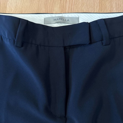 Marella blue pants new modern classic fit size 44