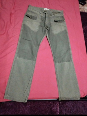 Khaki pants used, size L, minor wear and missing zipper
