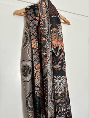 Double-sided pashmina new in earthy colors