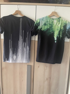Hype t-shirts used, set of 2 for 11-12 years old, black and grey